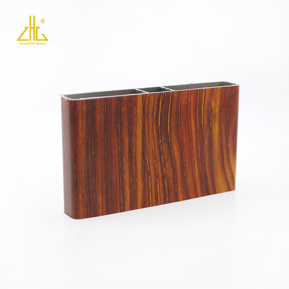 Outdoor wood grain furniture Aluminum Tubes Egg roll table Aluminum Profile camping Table
