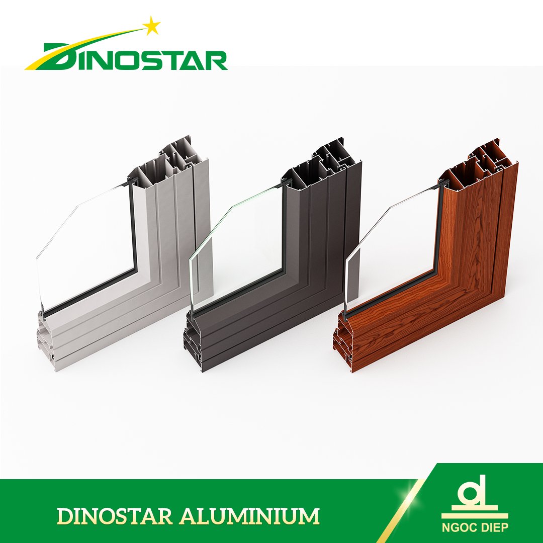 Top Ranking Quality Sliding Window And Door Aluminium Profiles,Mill Finish, Powder Coating, Anodizing. VietNam National Brand
