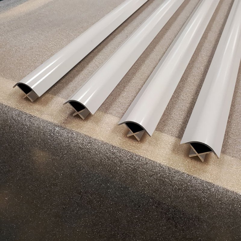 40mm Radius alloy round corner profile aluminium linear profile 4080 round corner aluminum rail profile for furniture edge