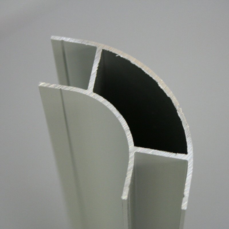 40mm Radius alloy round corner profile aluminium linear profile 4080 round corner aluminum rail profile for furniture edge