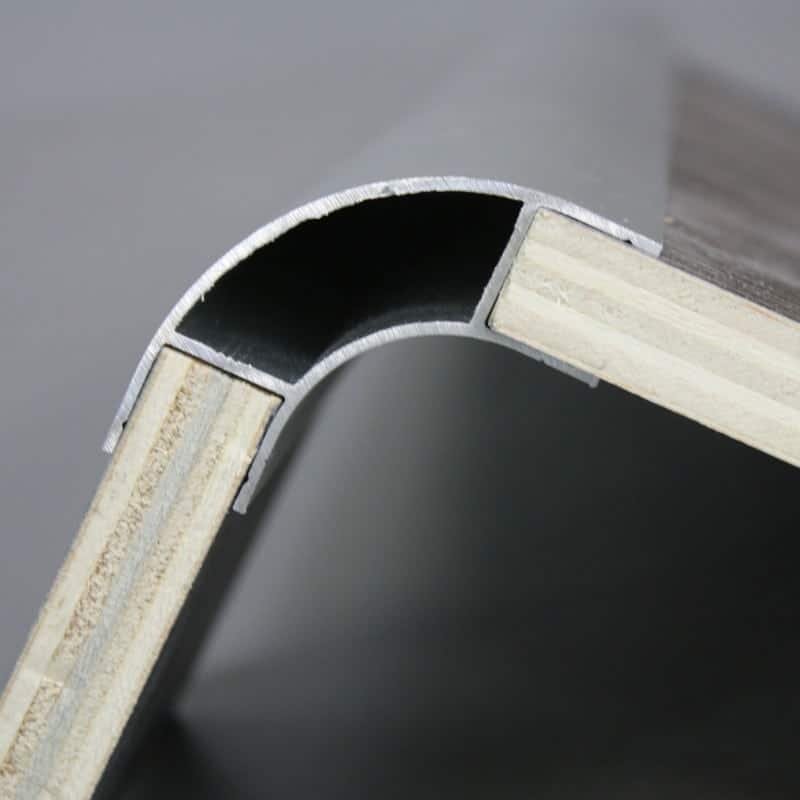40mm Radius alloy round corner profile aluminium linear profile 4080 round corner aluminum rail profile for furniture edge