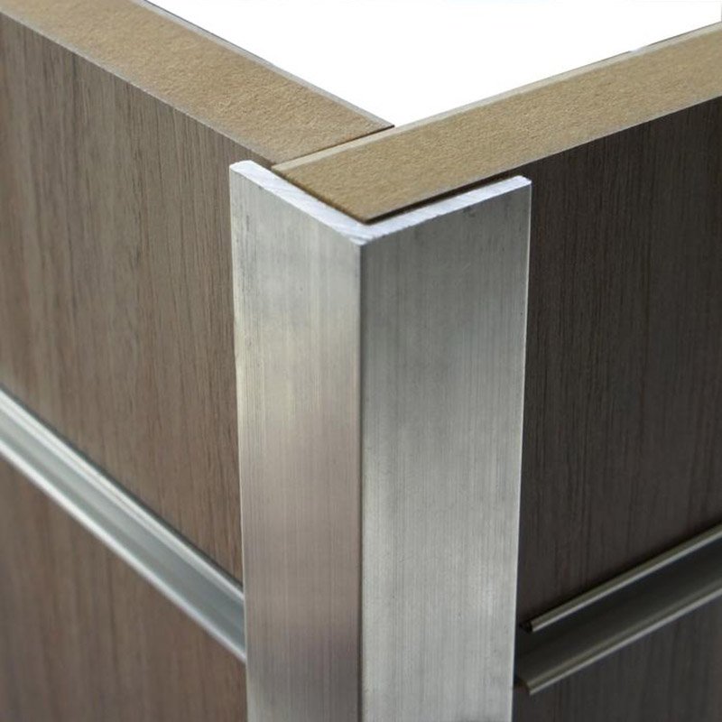 40mm Radius alloy round corner profile aluminium linear profile 4080 round corner aluminum rail profile for furniture edge
