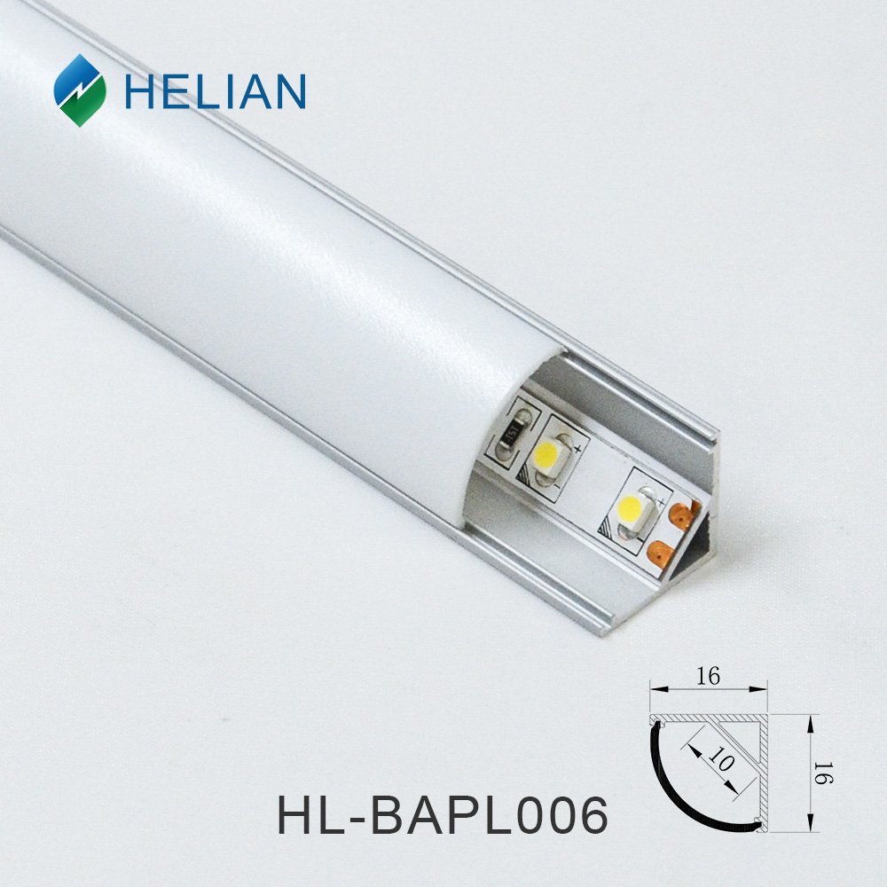 Good quality aluminum profile with Plastic diffuser 45 degree beam angle