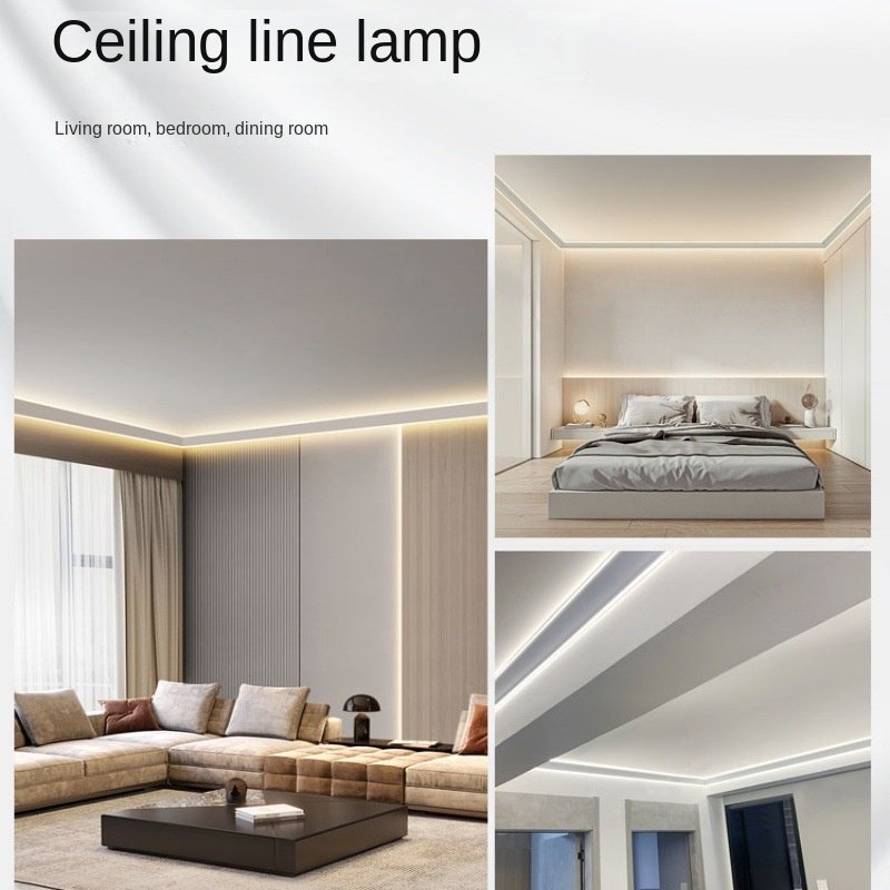 Hot Sale 116 Aluminum Profile Angle Led Strip Ceiling 69*69mm Top Corner Light Led Strip Ceiling Light