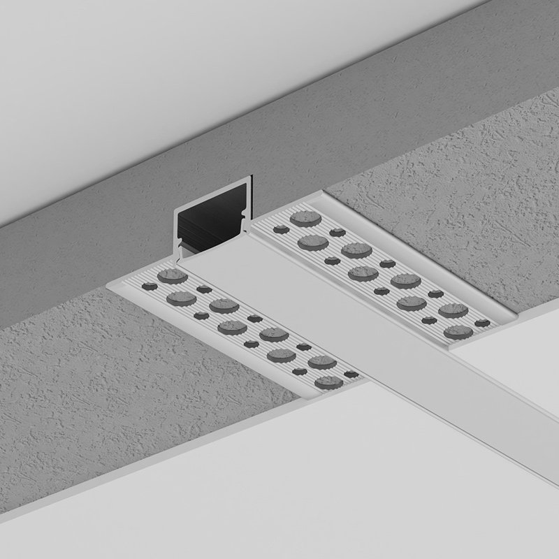 Hot Sale 1M 2M 3M Plaster Led Strip Aluminum Profile Channel Ceiling Drywall Aluminum Led Profile