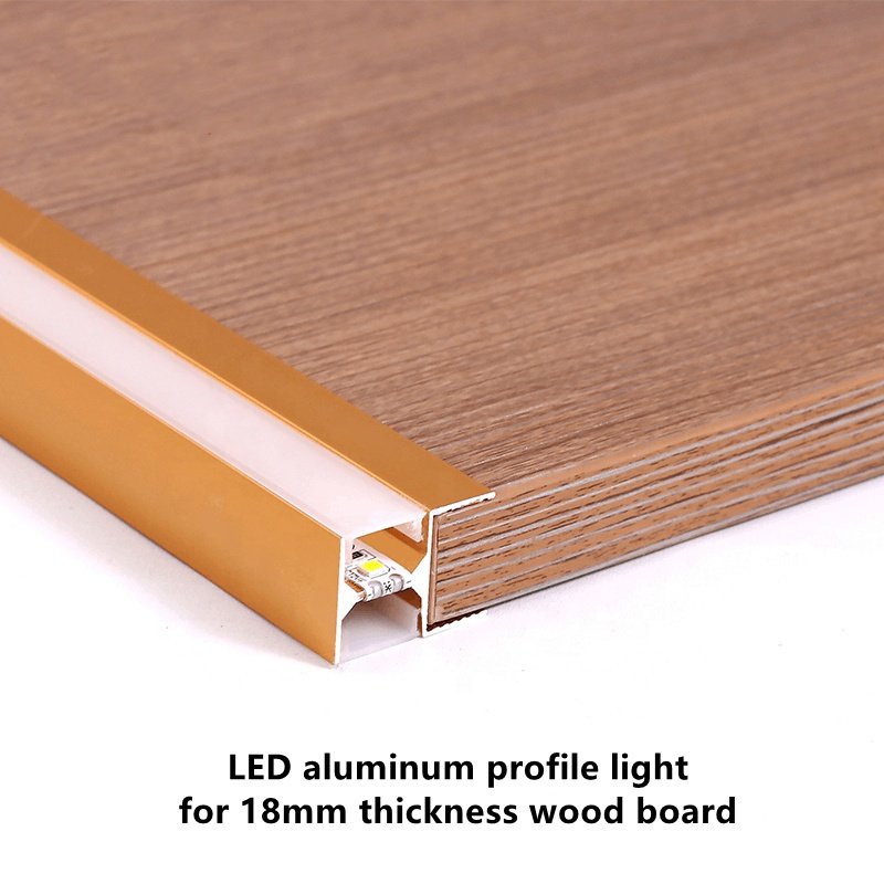 Led recessed linear light anodized profiles LED light bar aluminum profile for wine cabinet furniture
