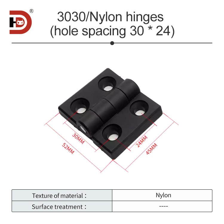 Aluminum profile nylon hinges 3030/3040/4040 hardware electrical cabinet electrical box hinges source factory