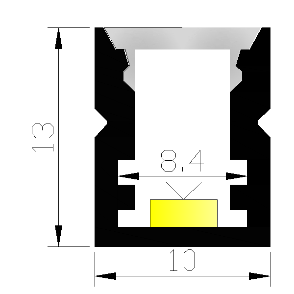LED surface mounted aluminum profile architectural lighting decoration with quality certification Suitable for various occasions