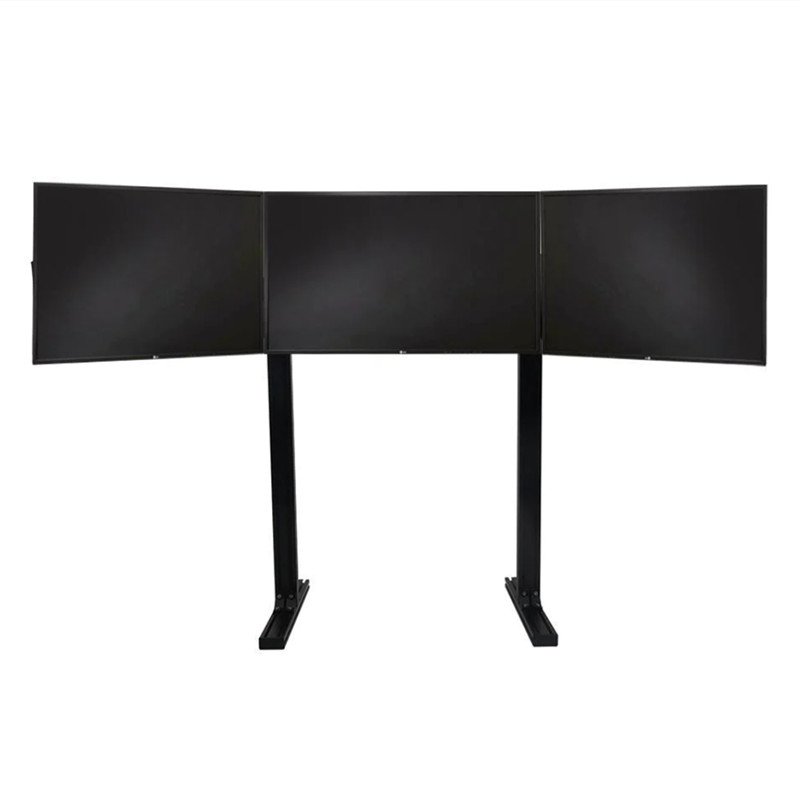 Aluminum Profile Triple Monitor Stand LCD Screen TV Display Hanger Three Monitor Mount for Sim Rig Sim Racing Cockpit Simulator