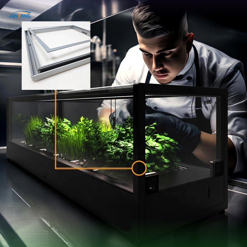 Custom 6061 6063 T5 T6 CNC Anodized Extrusion Aluminum Profiles Frame for Fish Tank Frame Plants Greenhouse Box Frame
