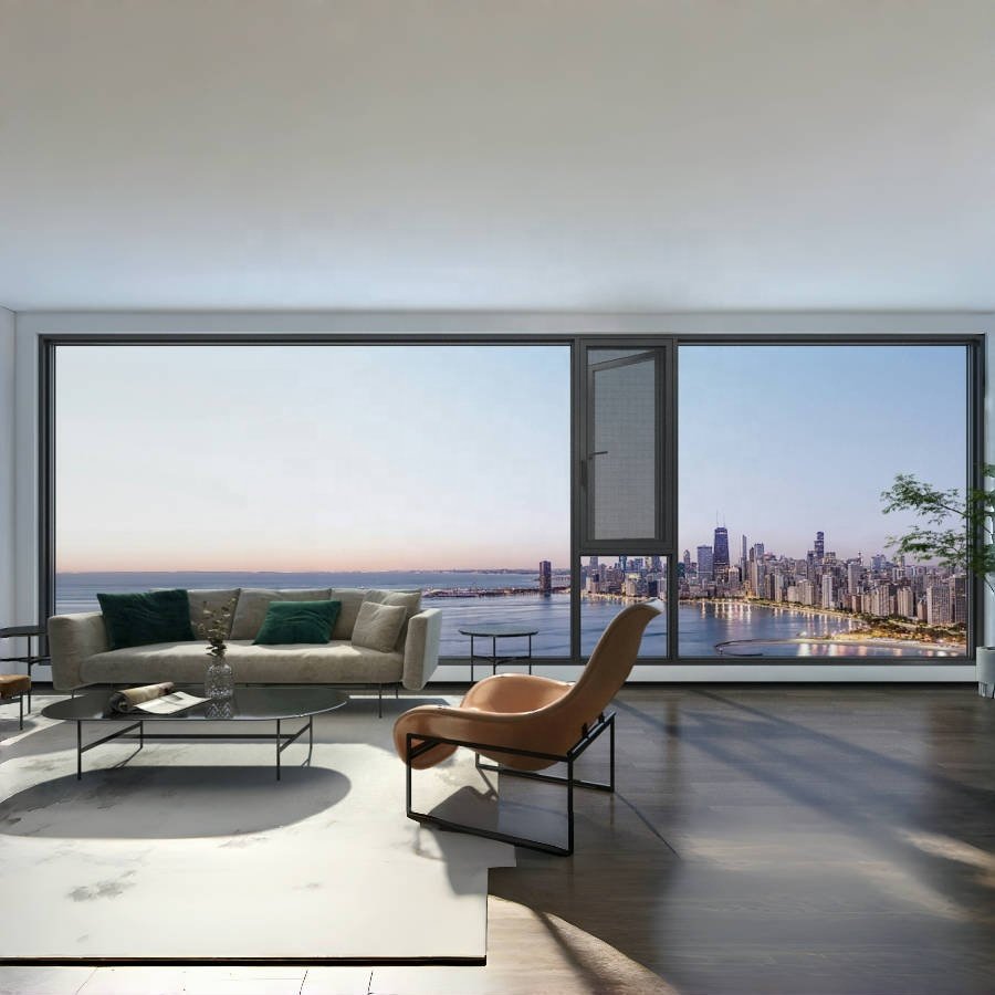 modern aesthetics structural stability Casement window Six-chamber fully enclosed structure Casement window