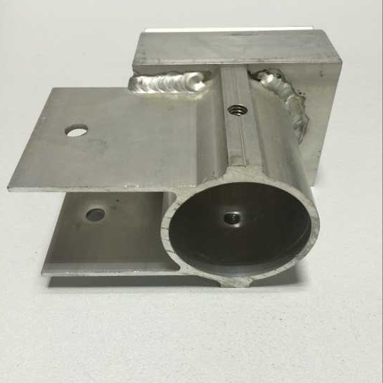 High quality black anodized aluminum extrusion with welding sevice