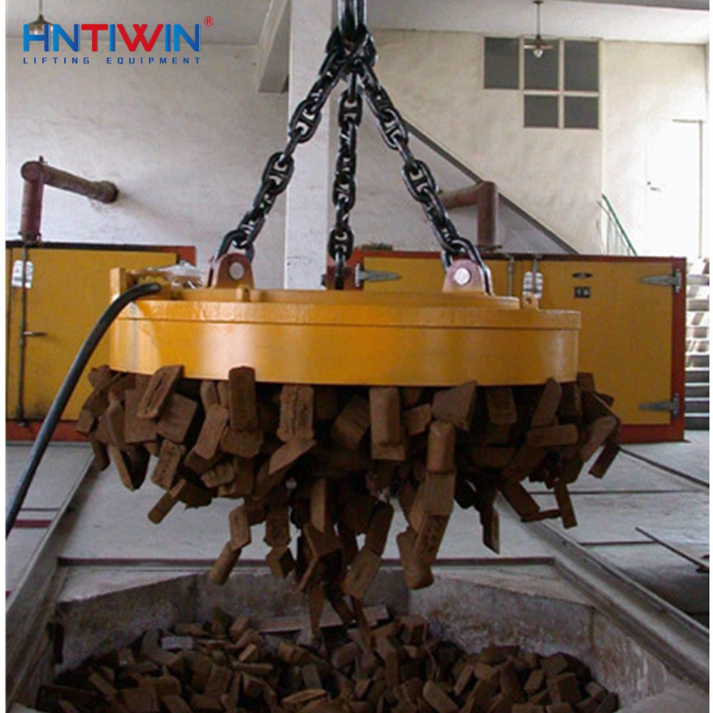 HNTIWIN MANUFACTURER 1.1m 1.2m 1.3m 1.5m aluminum coil electromagnetic lifting magnets for scrap