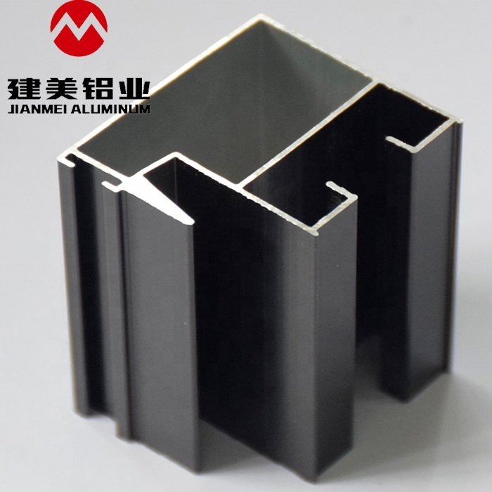 Extruded Wood Grain 6063 T5 Aluminium Alloy Window Door Extrusion Aluminum Profile