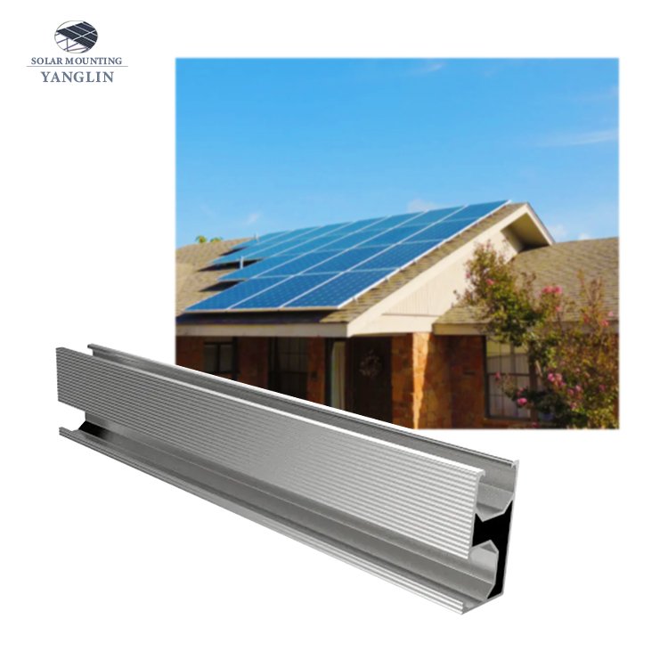 Aluminum Profile Aluminum Extrusion Profile solar panel mounting system rail solar mounting system