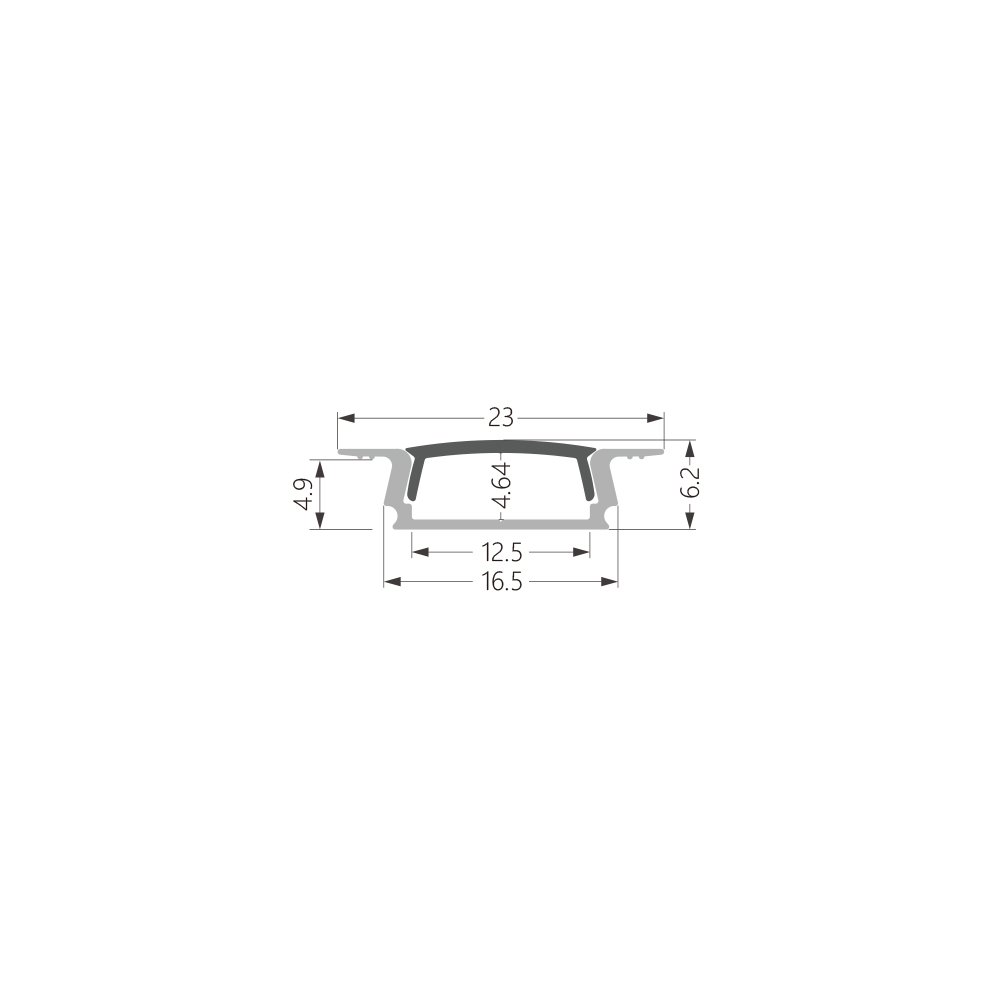 KC Led Stair Noising Profile For Cinema Stair Up and Down Light LED Aluminum Profile Channel