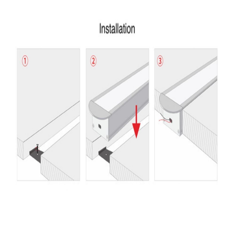 16*12mm track rail system Recessed mounted aluminium profile light for led strip