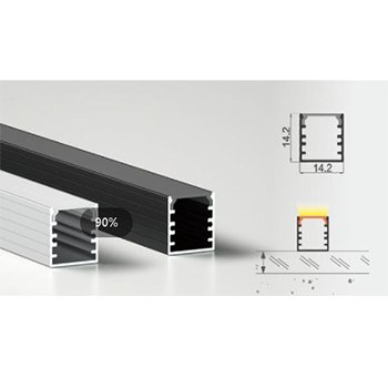 Aluminium profile for Large Slim Pendant Lighting Flat