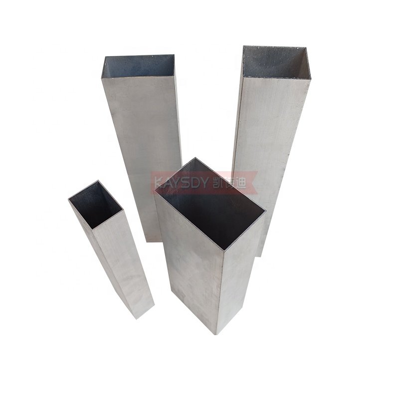 Lightweight Square Tube Aluminium Profiles for Interior Exterior Suspended Strip Baffle Ceiling panel and Wall decorative panel