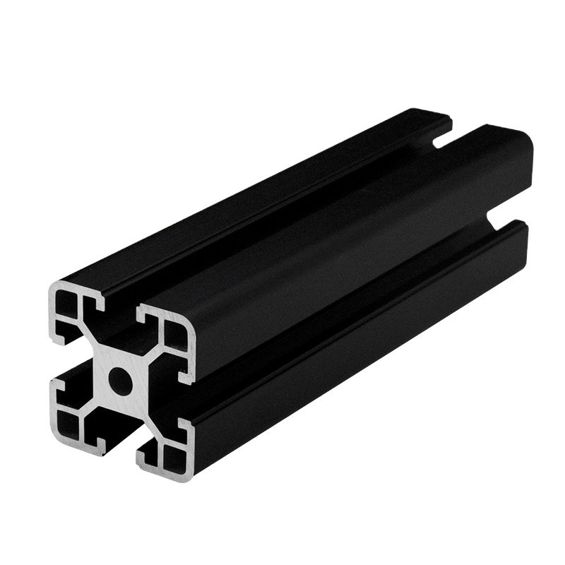 Custom 2020 2040 3030 3060 4040 4080 6063 Black Color Anodized Aluminum Extrusion T Slot Aluminum Profile