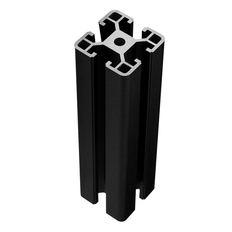 Custom 2020 2040 3030 3060 4040 4080 6063 Black Color Anodized Aluminum Extrusion T Slot Aluminum Profile
