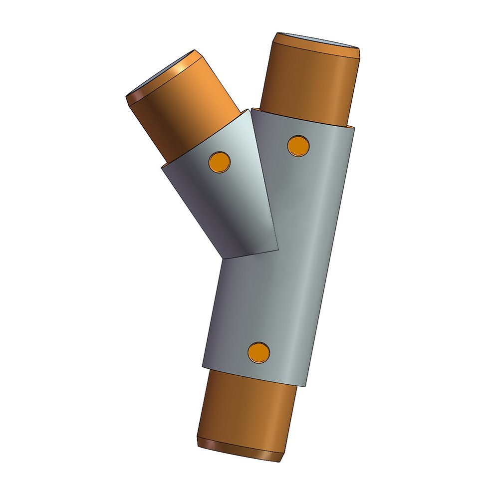Custom high quality aluminum connect joint lean pipe joint with 45 90 130 degree