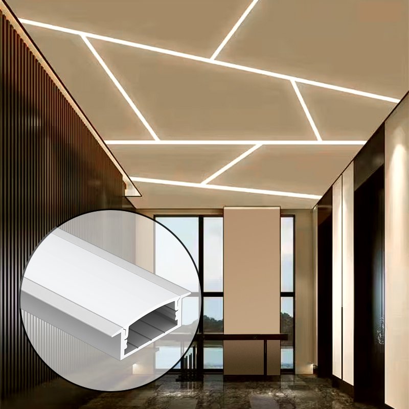 K37 aluminum extrusion profile led strip PCB width up aluminum profile led recessed led profile aluminium channel