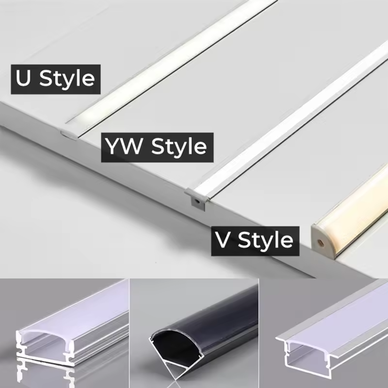 eSann LED Strips Aluminum Channel 1M 2M 3M Led Aluminum Profile for Strips Light
