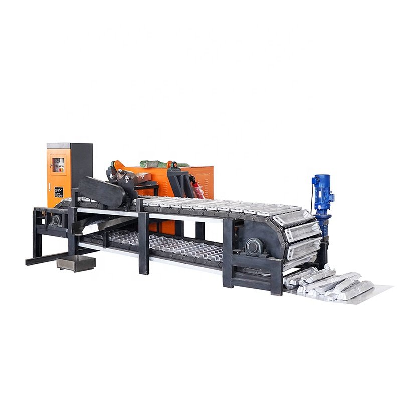 Waste aluminum aluminum can melter melting furnace machine cast ingot making machine