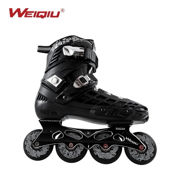 Wholesale and retail adult men and women 3 wheel speed skating 4 wheel flat flower inline skates