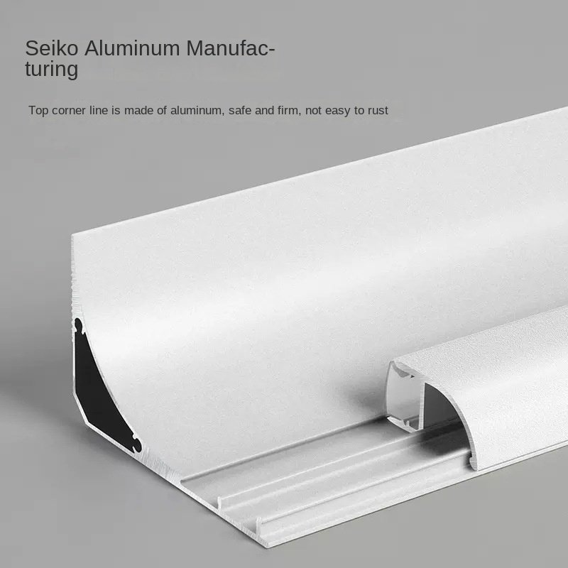 New Type of Ceiling Free Luminous Top Corner Line Gypsum Line Lamp without Slotting Aluminum Profile Suspended Wall Wash Lamp