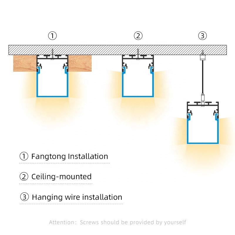 S30 High-Quality Three Light-Emitting Area Surface Extrusion Housing Channel Led Light Strip Aluminum Profile