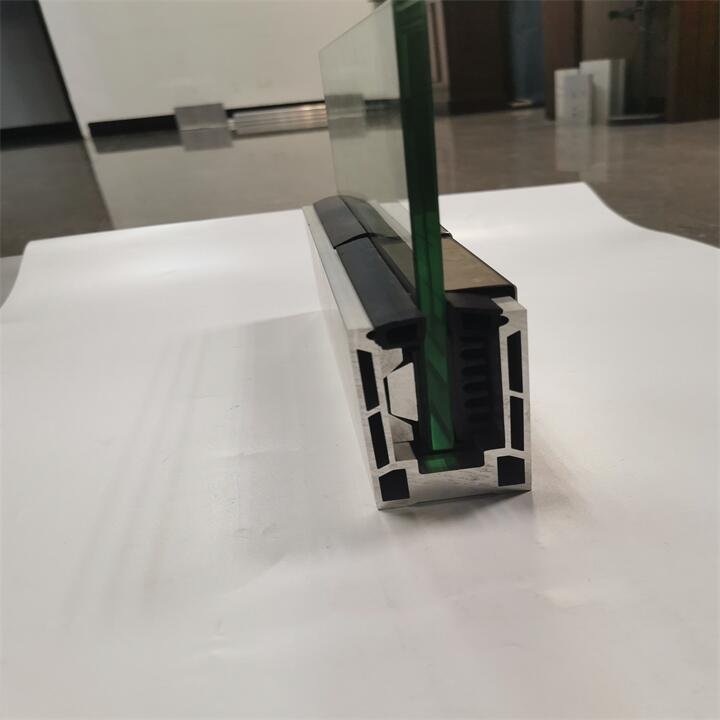Aluminium Balustrade Clamp U Channel Balustre Frameless Glass Bar Fastener Shaped Metal Aluminum Clip