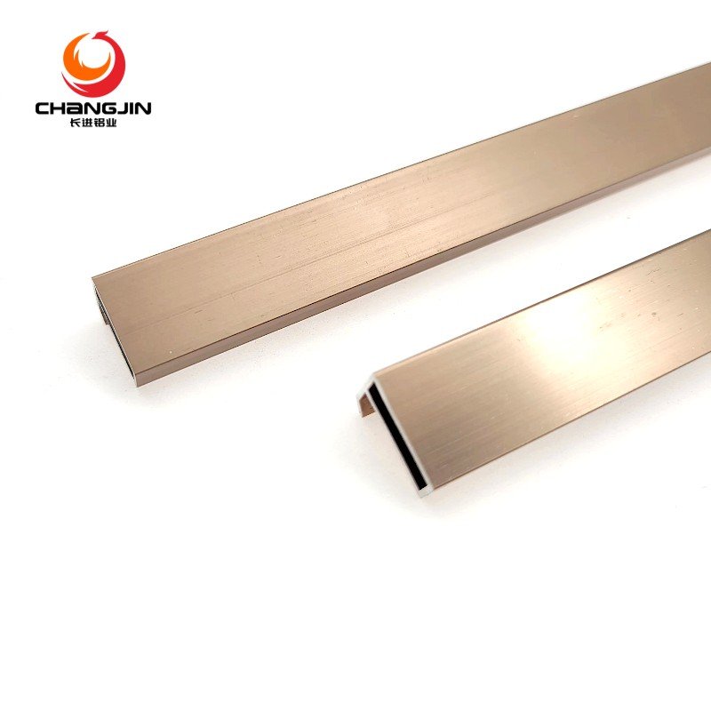 35mm framing wall mounted aluminum profile picture photo mirror frame extrusion in rose gold silver black color customized