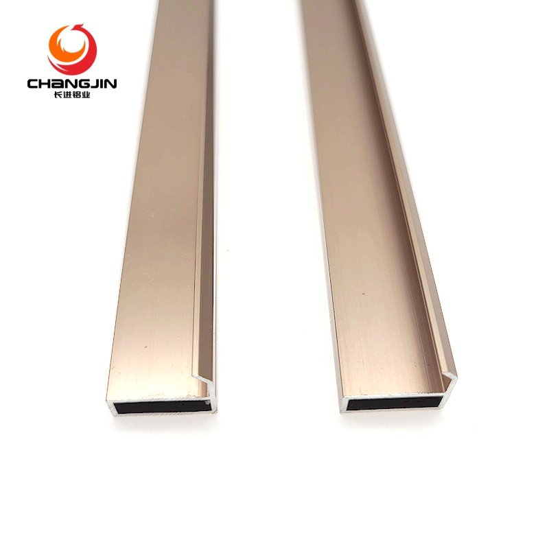35mm framing wall mounted aluminum profile picture photo mirror frame extrusion in rose gold silver black color customized