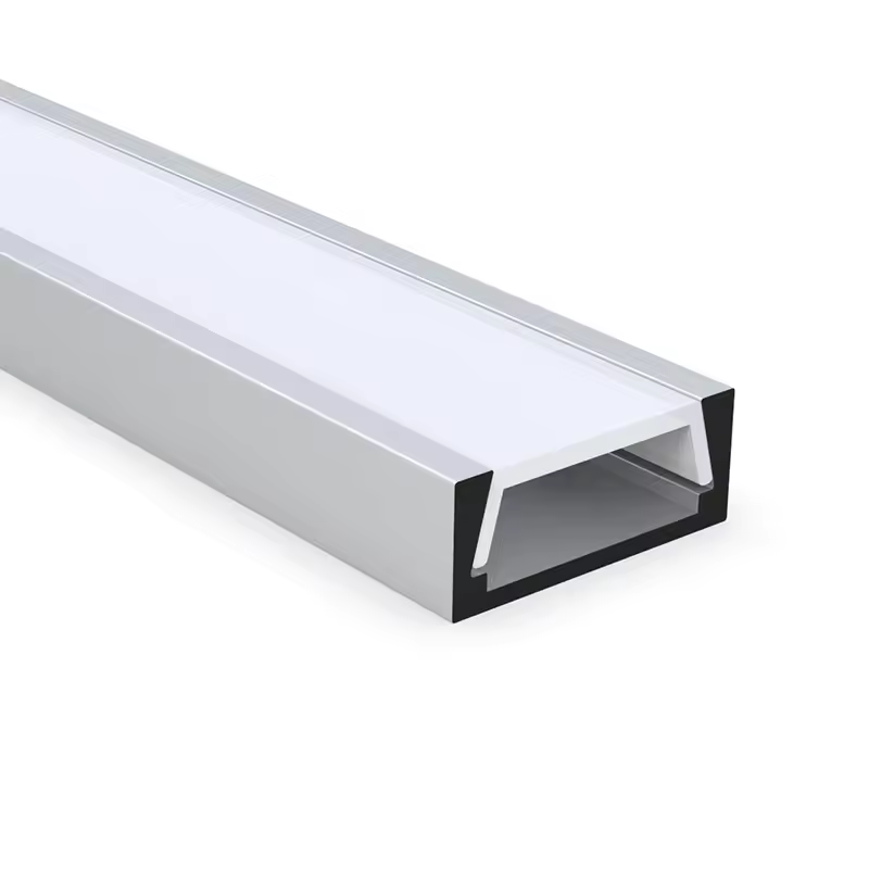 High quality PC Cover Endcaps Clip Strip Light Extrusion Housing Anodized Surface CNC Processed Angle LED Aluminum Profile