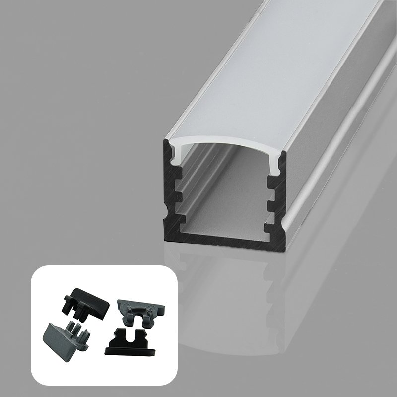 1715-1 1m 2m 3m Custom Aluminum Profile with Diffuser led Aluminum Profile for led Strip Lights
