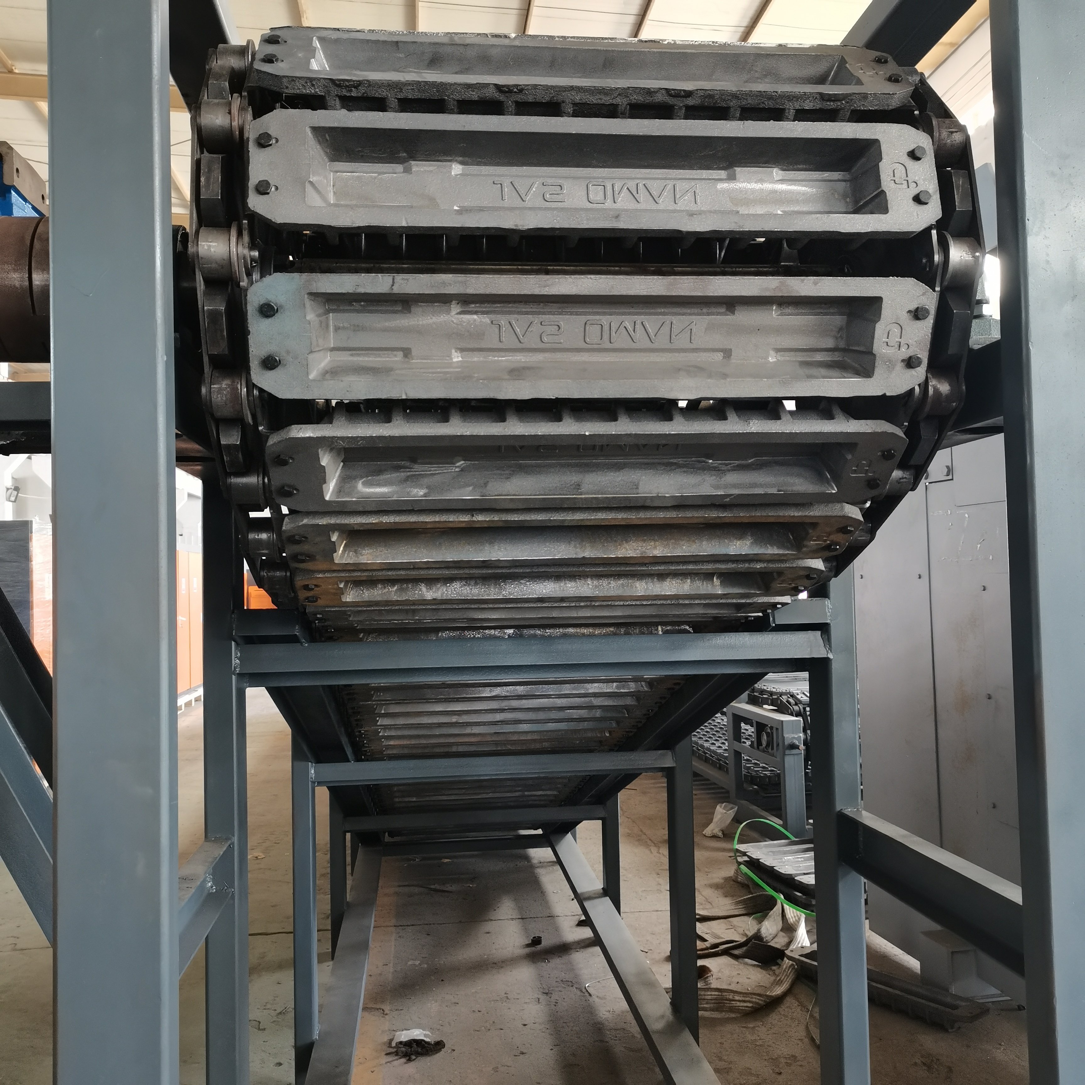 Aluminum Ingot Casting Machine 300kg-1000kg Aluminum ingot production line Ingot Weight: 6 to 10 Kgs