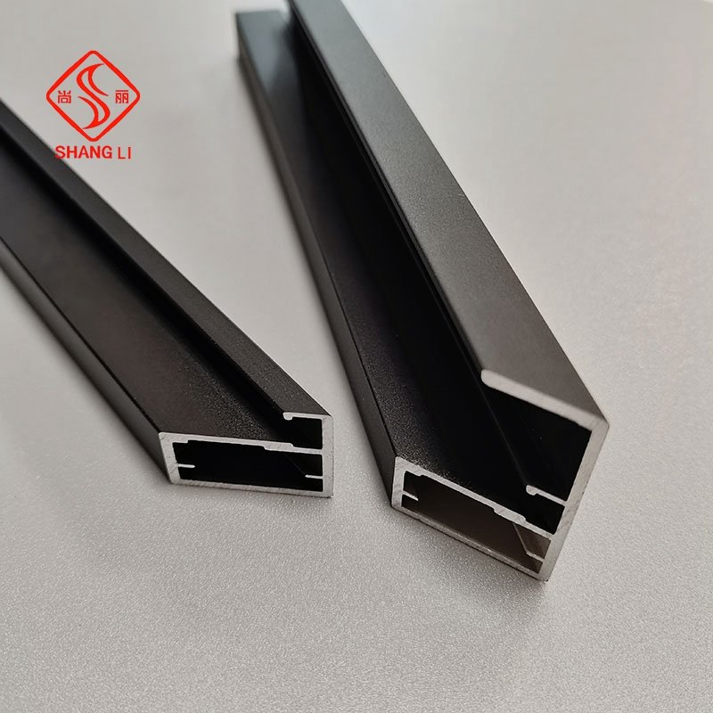 Powder Coating Profile Kitchen Cabinets Doors Aluminum Profile Glass Frame