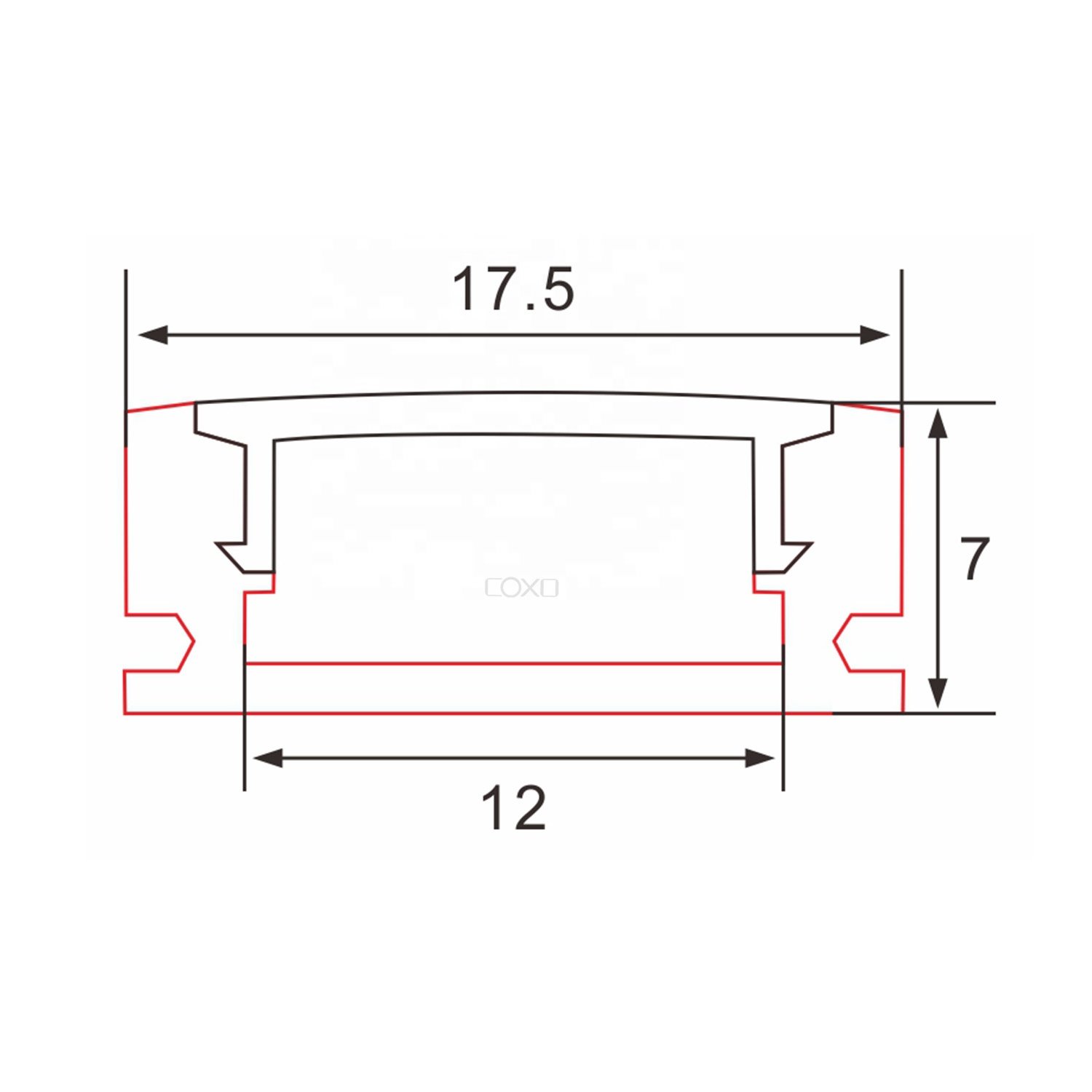 C055 Led Aluminum profile channel