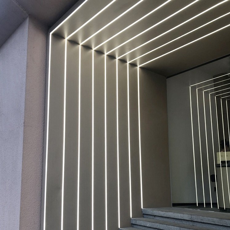 Clear Transparent Frosted Diffuser Black Silver Anodized Led Aluminium Profile Extrusion Channel Light for LED Strip