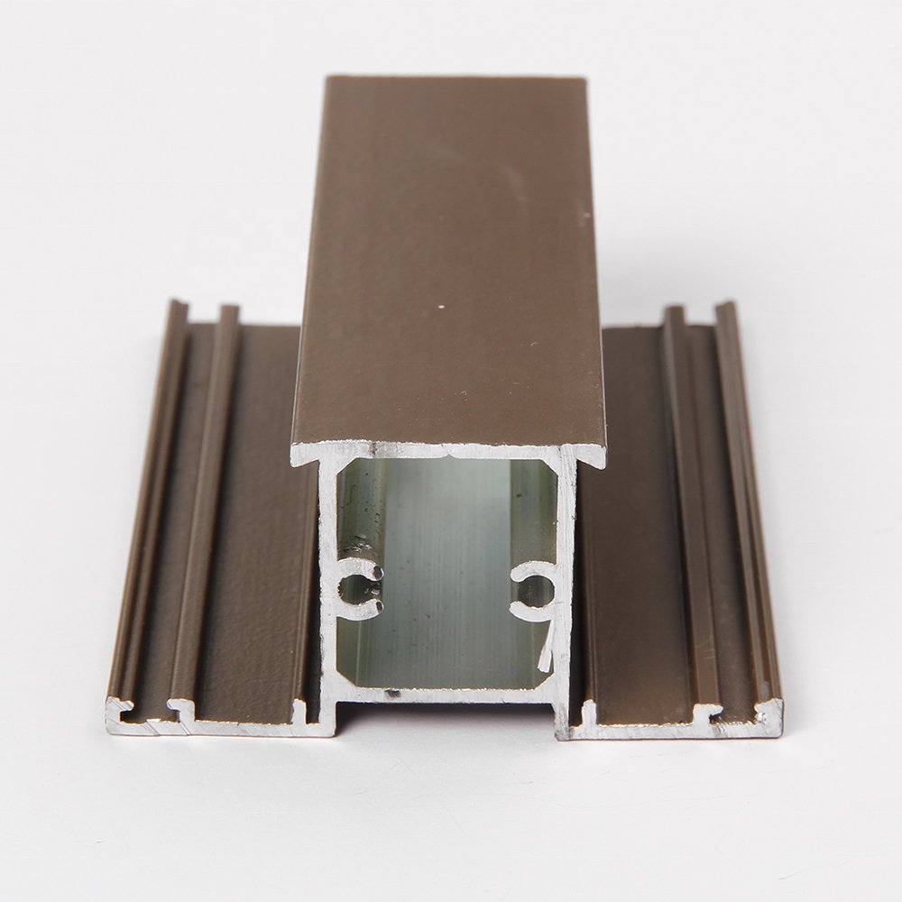 28mm Powder Coating Aluminum Sliding/Casement Window Door Profiles Modern Flat Pattern for South Africa Decorations Application
