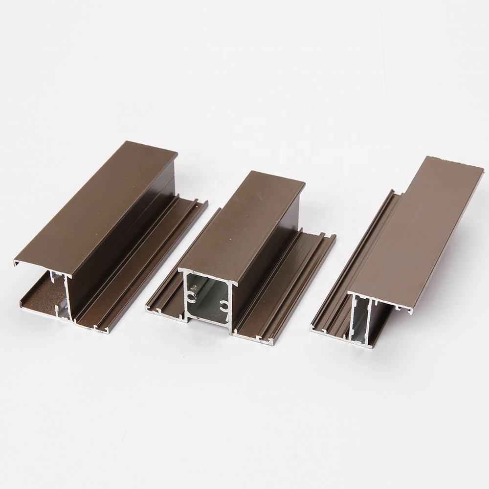 28mm Powder Coating Aluminum Sliding/Casement Window Door Profiles Modern Flat Pattern for South Africa Decorations Application