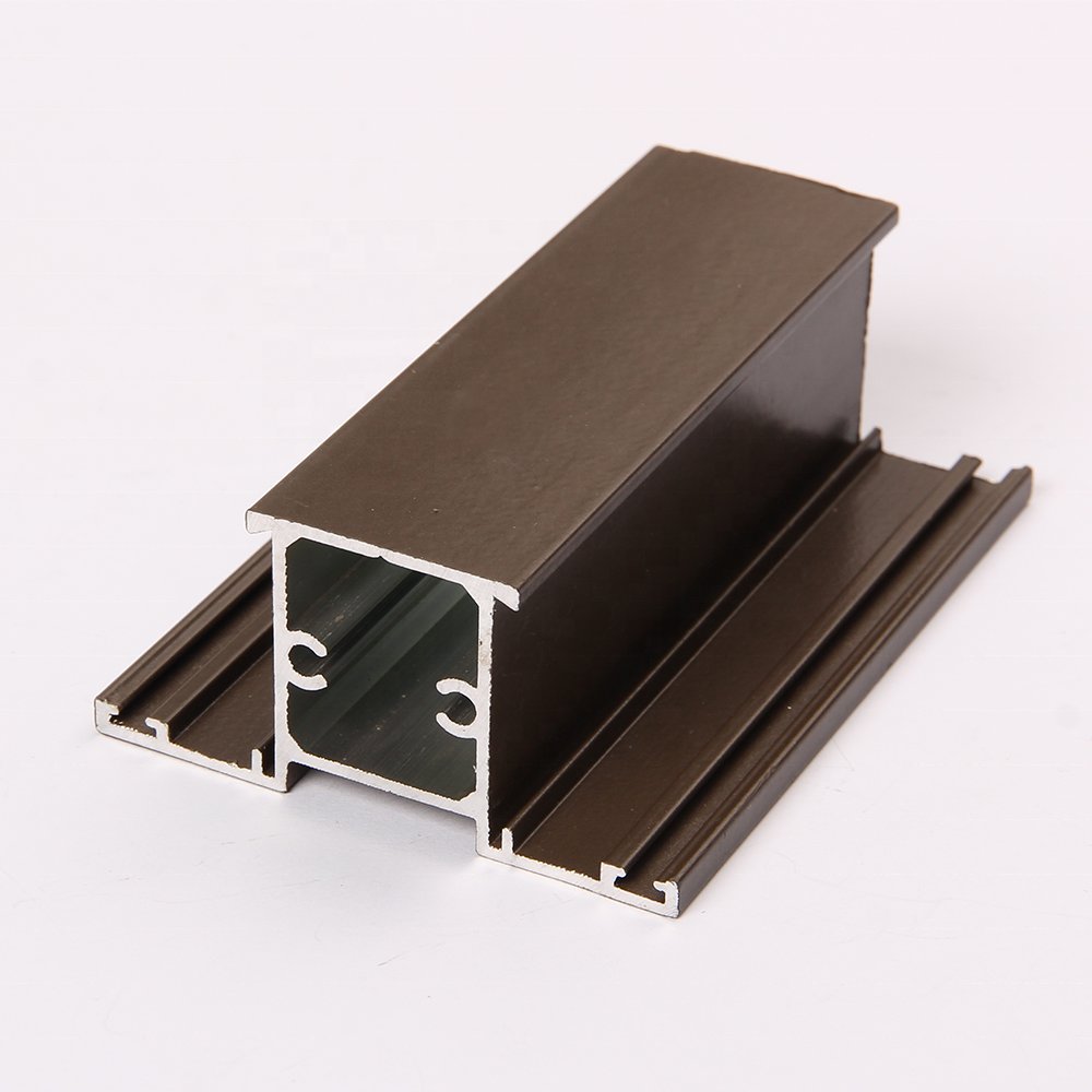 28mm Powder Coating Aluminum Sliding/Casement Window Door Profiles Modern Flat Pattern for South Africa Decorations Application