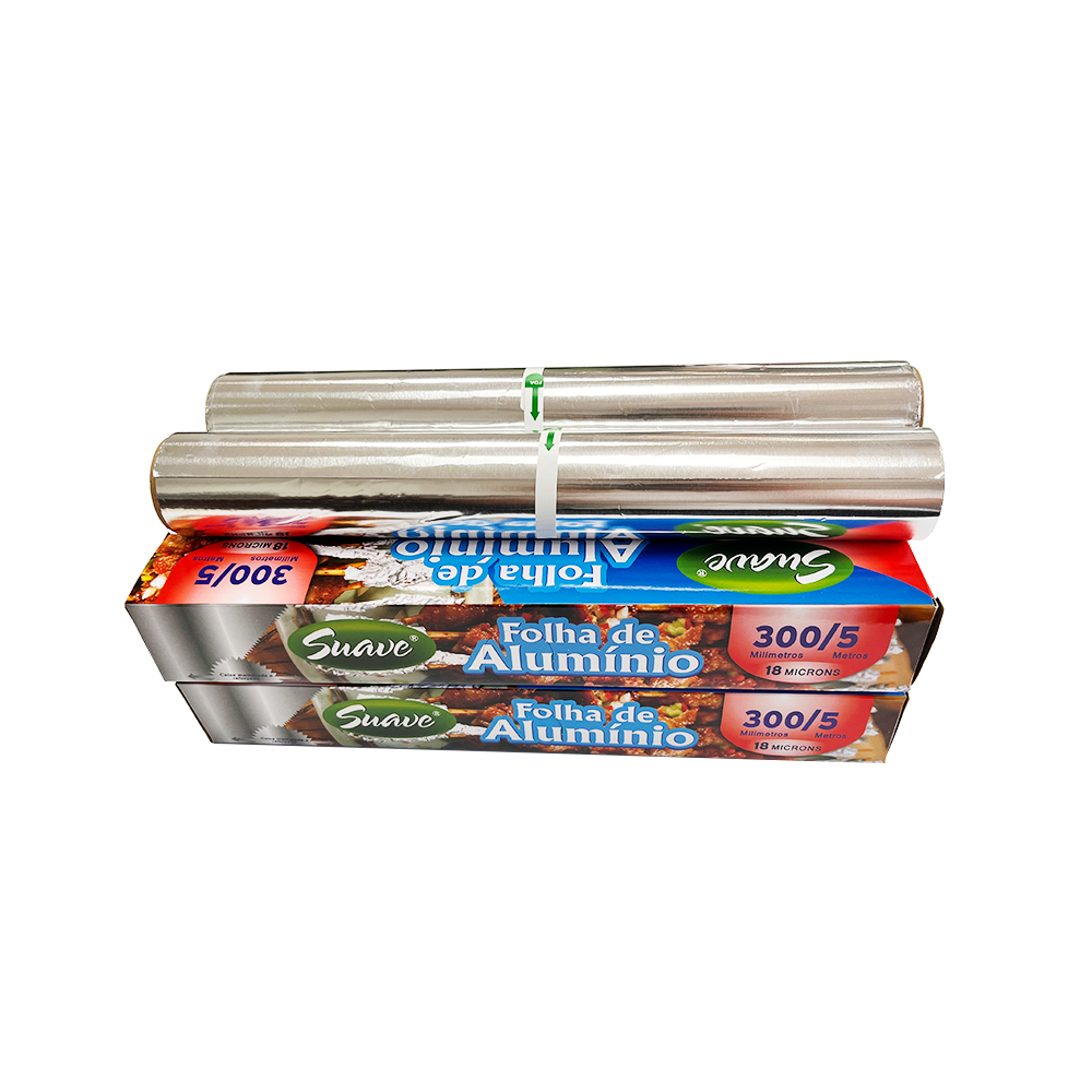9/31 Microns Food Grade Household Catering Aluminum Foil Roll Barbecue Baking Aluminum Foil Paper