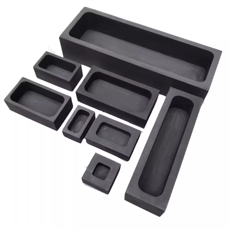 Graphite Casting Ingot Long Bar Mold for Metal Casting Melting Refining Strips Mould Tool