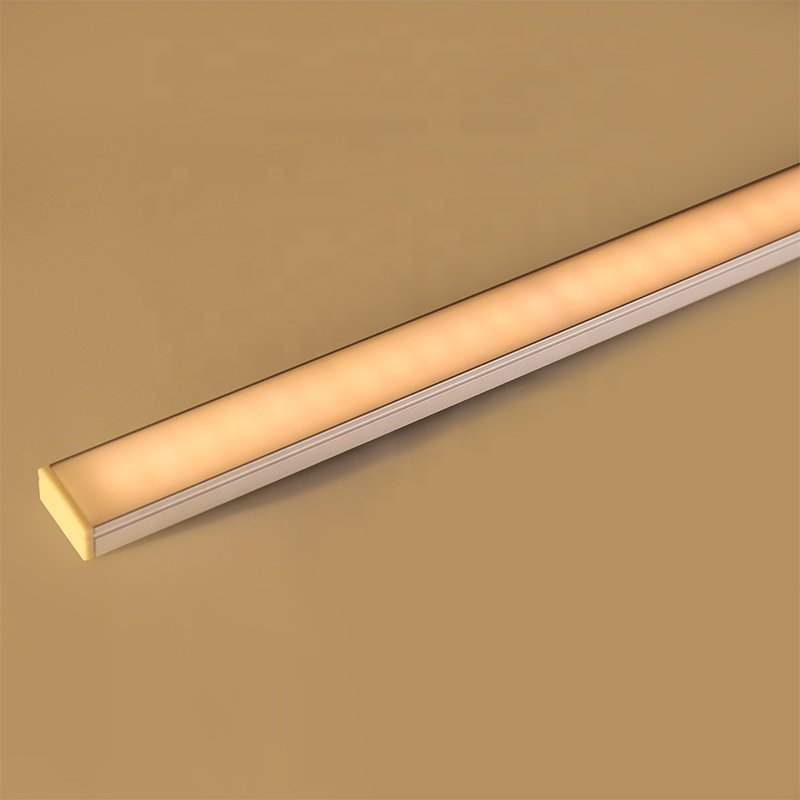 New Gold and Champagne Anodized Color Super Thin Led Aluminum Profiles with PMMA diffuser for LED Strip