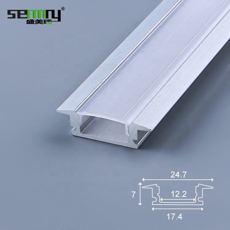 Aluminium Led Profile 12mm 15mm Width LED Drywall Plaster Profile Diffuser U Channel LED Aluminum Profile Light
