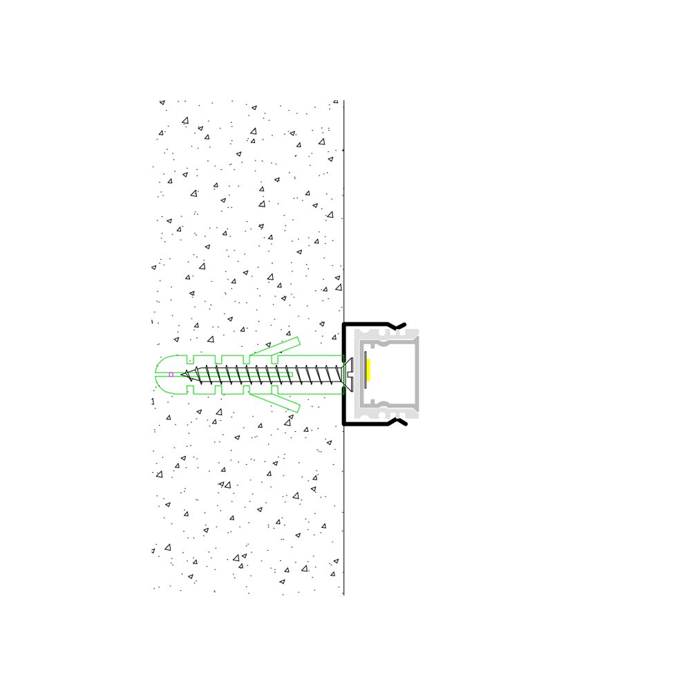 KC aluminum profile for led light plasterboard extrusion ceiling aluminium drywall corner rail aluminum light led profile