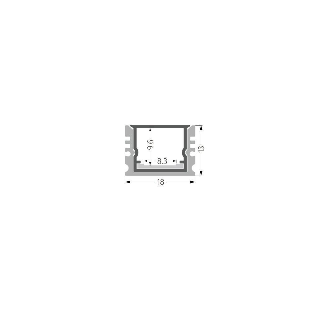 KC aluminum profile for led light plasterboard extrusion ceiling aluminium drywall corner rail aluminum light led profile